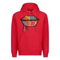Red summer vibes lips Premium Hoodie - Jasminsmagicworld