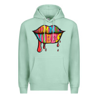 Seafoam summer vibes lips Premium Hoodie - Jasminsmagicworld