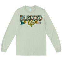 Matcha blessed life western Long Sleeve Tee - texasbilliewilder