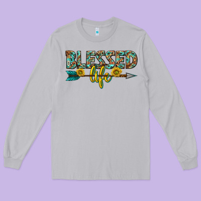 Long Sleeve Tee blessed life western