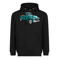 Black western truck 34 view Heavyweight Hoodie - FaDigitalArtStudio