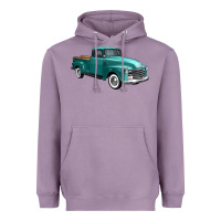 Lavender western truck 34 view Heavyweight Hoodie - FaDigitalArtStudio
