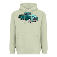 Matcha western truck 34 view Heavyweight Hoodie - FaDigitalArtStudio