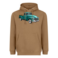 Toasted Coconut western truck 34 view Heavyweight Hoodie - FaDigitalArtStudio