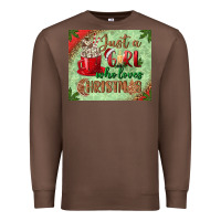 Chestnut just a girl who loves christmas mousepad Premium Sweatshirt - BundleAndBundleShop