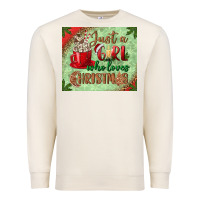Sandshell just a girl who loves christmas mousepad Premium Sweatshirt - BundleAndBundleShop