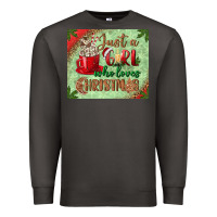 Smoke just a girl who loves christmas mousepad Premium Sweatshirt - BundleAndBundleShop