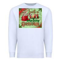 Just A Girl Who Loves Christmas Mousepad Premium Sweatshirt | Teevron