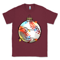 Burgundy christmas baseball Classic Tee - Zillion Design Studio
