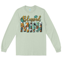 Matcha blessed mini with leopard and aztec Long Sleeve Tee - texasbilliewilder