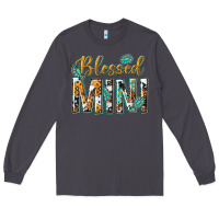 Smoke blessed mini with leopard and aztec Long Sleeve Tee - texasbilliewilder
