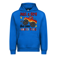 Cobalt just a boy who loves monster trucks Urban Hoodie - MaliasSmallBusiness