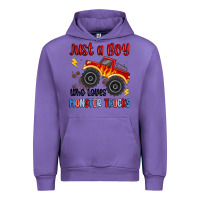 Tulip just a boy who loves monster trucks Urban Hoodie - MaliasSmallBusiness