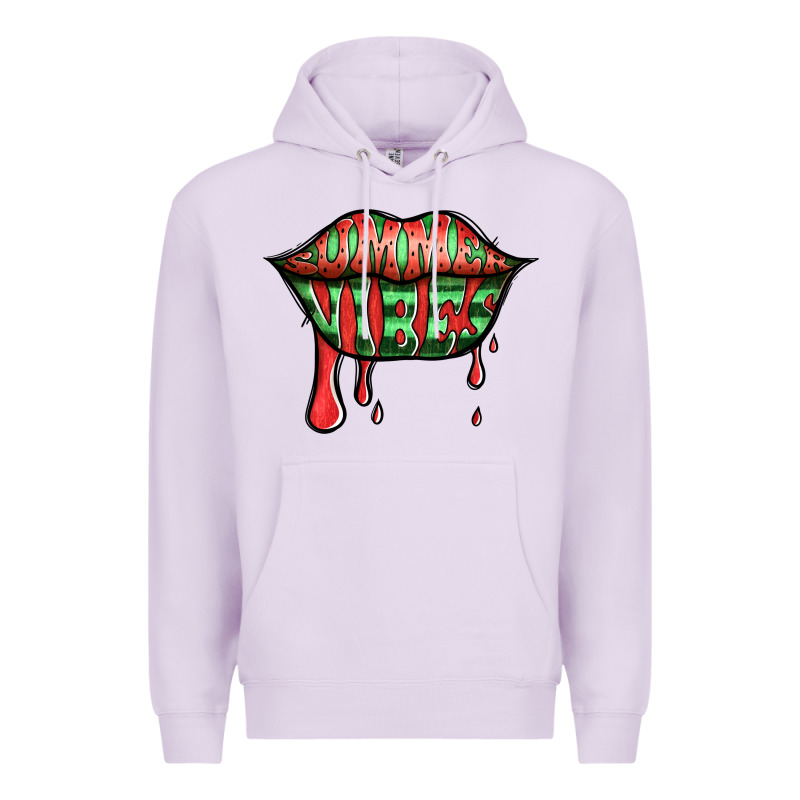 Summer Vibes Watermelon Lips Premium Hoodie by Jasminsmagicworld | Teevron