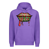 Purple summer vibes watermelon lips Premium Hoodie - Jasminsmagicworld