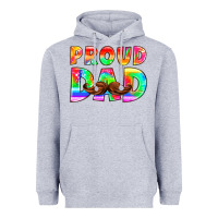Heather Grey proud dad Heavyweight Hoodie - HRA Design Shop