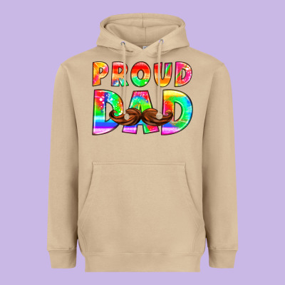 Proud Dad Heavyweight Hoodie Designed By Hra Design Shop