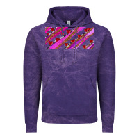 Cloud Purple leopar and cowhide with heart candies Vintage Hoodie - AdoDesignShop