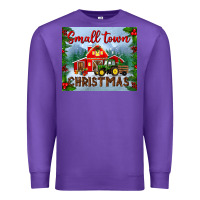 Purple small town christmas mousepad Premium Sweatshirt - BundleAndBundleShop