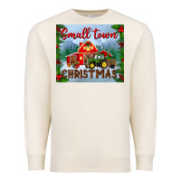 Sandshell small town christmas mousepad Premium Sweatshirt - BundleAndBundleShop