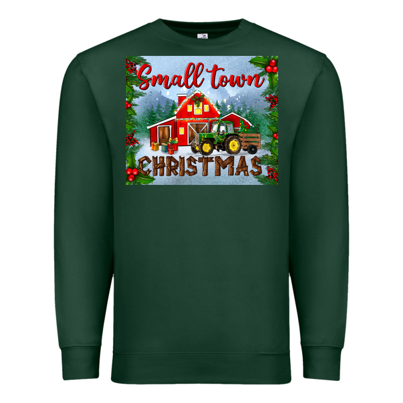 Small Town Christmas Mousepad Premium Sweatshirt by BundleAndBundleShop | Teevron