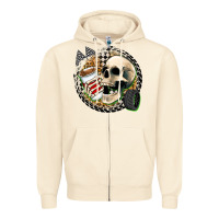 Sandshell race skull Zipper Hoodie - Zillion Design Studio