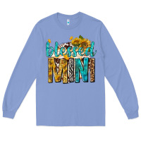 Colony Blue blessed mini with sunflowers Long Sleeve Tee - texasbilliewilder