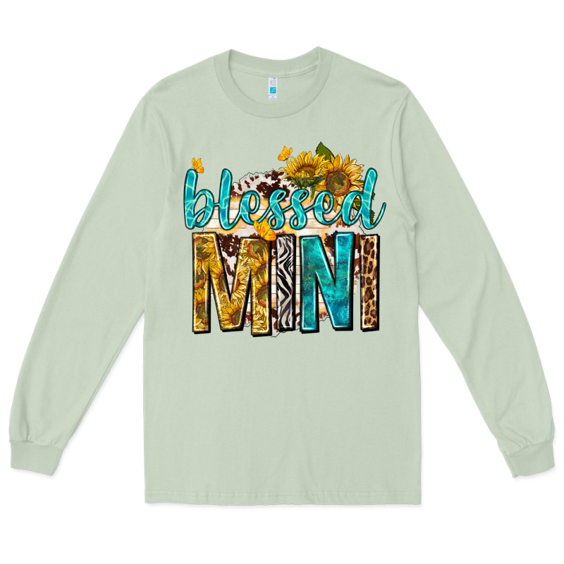 Blessed Mini With Sunflowers Long Sleeve Tee by texasbilliewilder | Teevron