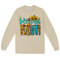 Mushroom blessed mini with sunflowers Long Sleeve Tee - texasbilliewilder