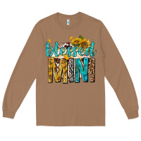 Toasted Coconut blessed mini with sunflowers Long Sleeve Tee - texasbilliewilder