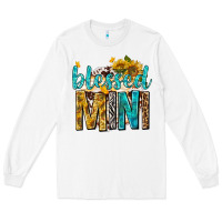 White blessed mini with sunflowers Long Sleeve Tee - texasbilliewilder