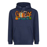 Navy cozy season Heavyweight Hoodie - RacoonDesign