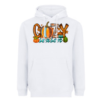 White cozy season Heavyweight Hoodie - RacoonDesign
