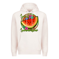 Pale Pink sweet summertime watermelon Premium Hoodie - Jasminsmagicworld