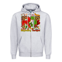 Heather Grey respiratory therapist juneteenth Zipper Hoodie - Zillion Design Studio