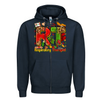 Navy respiratory therapist juneteenth Zipper Hoodie - Zillion Design Studio