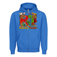 True Royal respiratory therapist juneteenth Zipper Hoodie - Zillion Design Studio