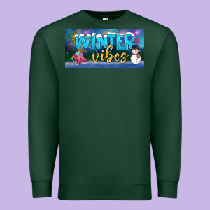 Winter Vibes License Plate Premium Sweatshirt Designed By Bundleandbundleshop
