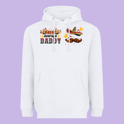 Nacho Average Daddy Libbey Glass Heavyweight Hoodie Designed By Hra Design Shop
