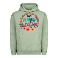 Pigment Oil Green making memories together family vacation 2024 Urban Hoodie - MaliasSmallBusiness