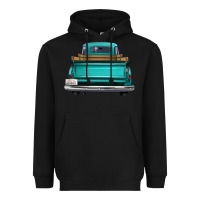 Black western truck back view 2 Heavyweight Hoodie - FaDigitalArtStudio