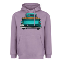 Lavender western truck back view 2 Heavyweight Hoodie - FaDigitalArtStudio