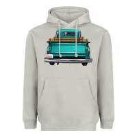 Moon Dust western truck back view 2 Heavyweight Hoodie - FaDigitalArtStudio