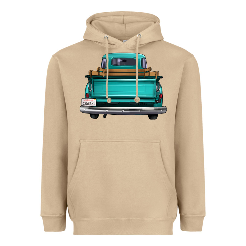 Western Truck Back View 2 Heavyweight Hoodie by FaDigitalArtStudio | Teevron