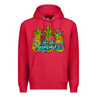 Cardinal hello summer pineapple Premium Hoodie - Jasminsmagicworld