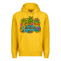 Lemon hello summer pineapple Premium Hoodie - Jasminsmagicworld