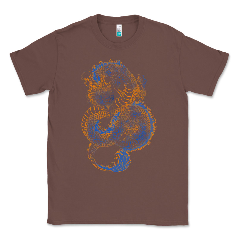 Blue And Orange Dragon Classic Tee by RanaPortraitStore | Teevron