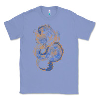 Colony Blue blue and orange dragon Classic Tee - RanaPortraitStore