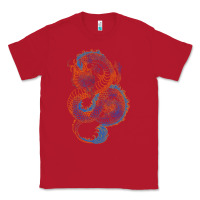 Red blue and orange dragon Classic Tee - RanaPortraitStore