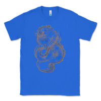 True Royal blue and orange dragon Classic Tee - RanaPortraitStore